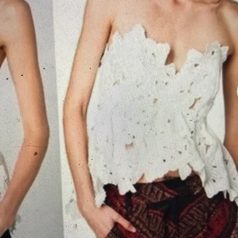 NWT Stone Cold Fox strapless lace top